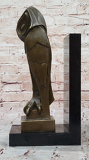Salvador Dali Abstract Owl Bronze Sculpture Marble