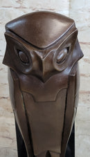 Salvador Dali Abstract Owl Bronze Sculpture Marble