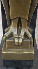 Salvador Dali Abstract Owl Bronze Sculpture Marble