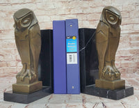 Salvador Dali Abstract Owl Bronze Sculpture Marble