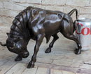 Signed Milo Male Bull Spanish Bronze Sculpture Marble Base