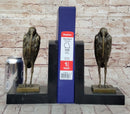 Salvador Dali Pelican Bookends Bronze Bird Lover Sculpture