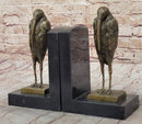 Salvador Dali Pelican Bookends Bronze Bird Lover Sculpture