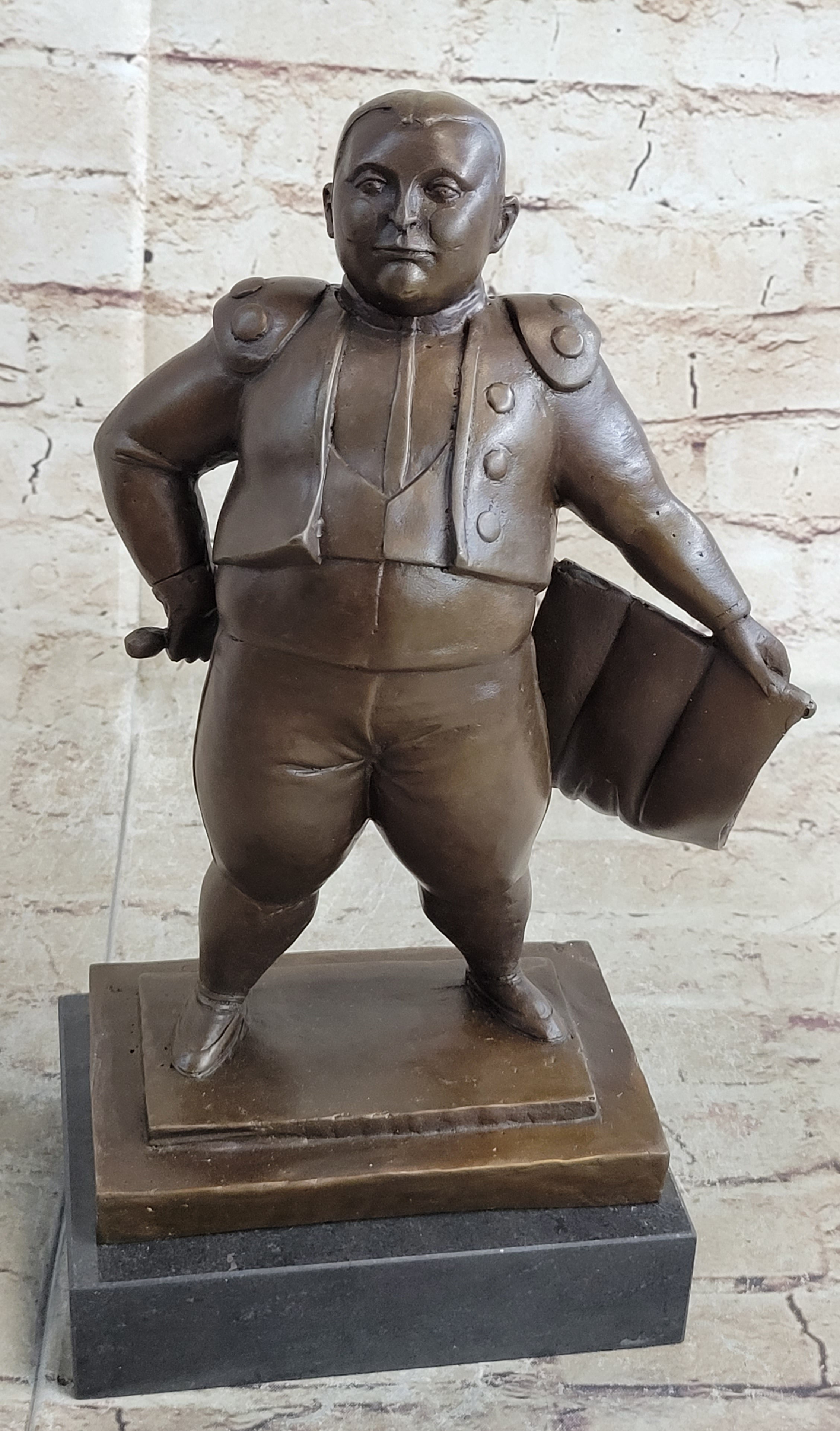 Matador Bronze Sculpture After Fernando Botero