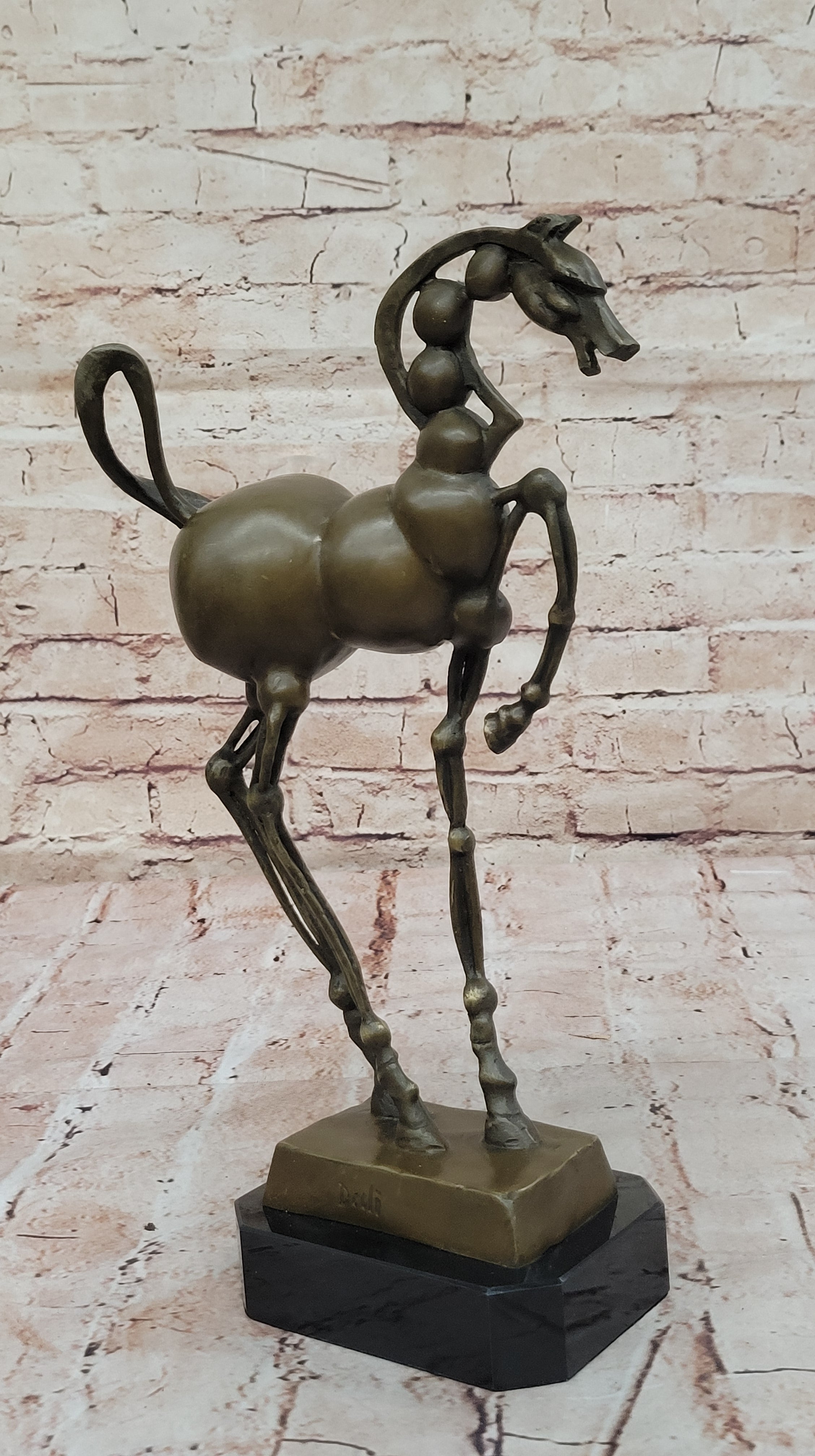 Surreal Abstract Horse Sculpture after Salvador Dali