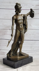 Perseus Holding Medusa Head Bronze Sculpture 15" x 12"