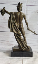 Perseus Holding Medusa Head Bronze Sculpture 15" x 12"