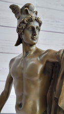 Perseus Holding Medusa Head Bronze Sculpture 15" x 12"