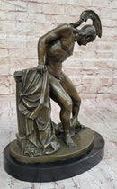 Achilles Hercules Leonidas Hoplite Warrior Bronze 14" X 10"