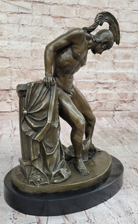 Achilles Hercules Leonidas Hoplite Warrior Bronze 14" X 10"