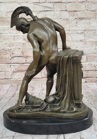Achilles Hercules Leonidas Hoplite Warrior Bronze 14" X 10"