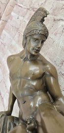 Achilles Hercules Leonidas Hoplite Warrior Bronze 14" X 10"