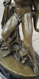 Achilles Hercules Leonidas Hoplite Warrior Bronze 14" X 10"