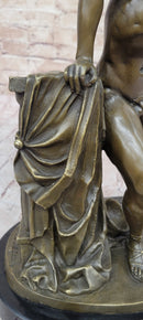 Achilles Hercules Leonidas Hoplite Warrior Bronze 14" X 10"