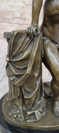 Achilles Hercules Leonidas Hoplite Warrior Bronze 14" X 10"