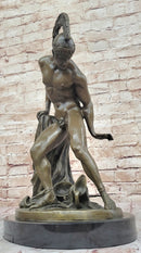 Achilles Hercules Leonidas Hoplite Warrior Bronze 14" X 10"