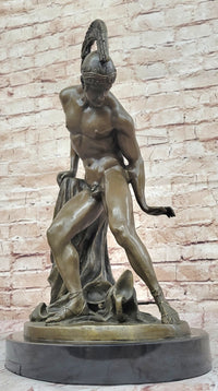 Achilles Hercules Leonidas Hoplite Warrior Bronze 14" X 10"
