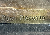 Signed Theseus Slaying The Minotaur Bronze Art Sculpture