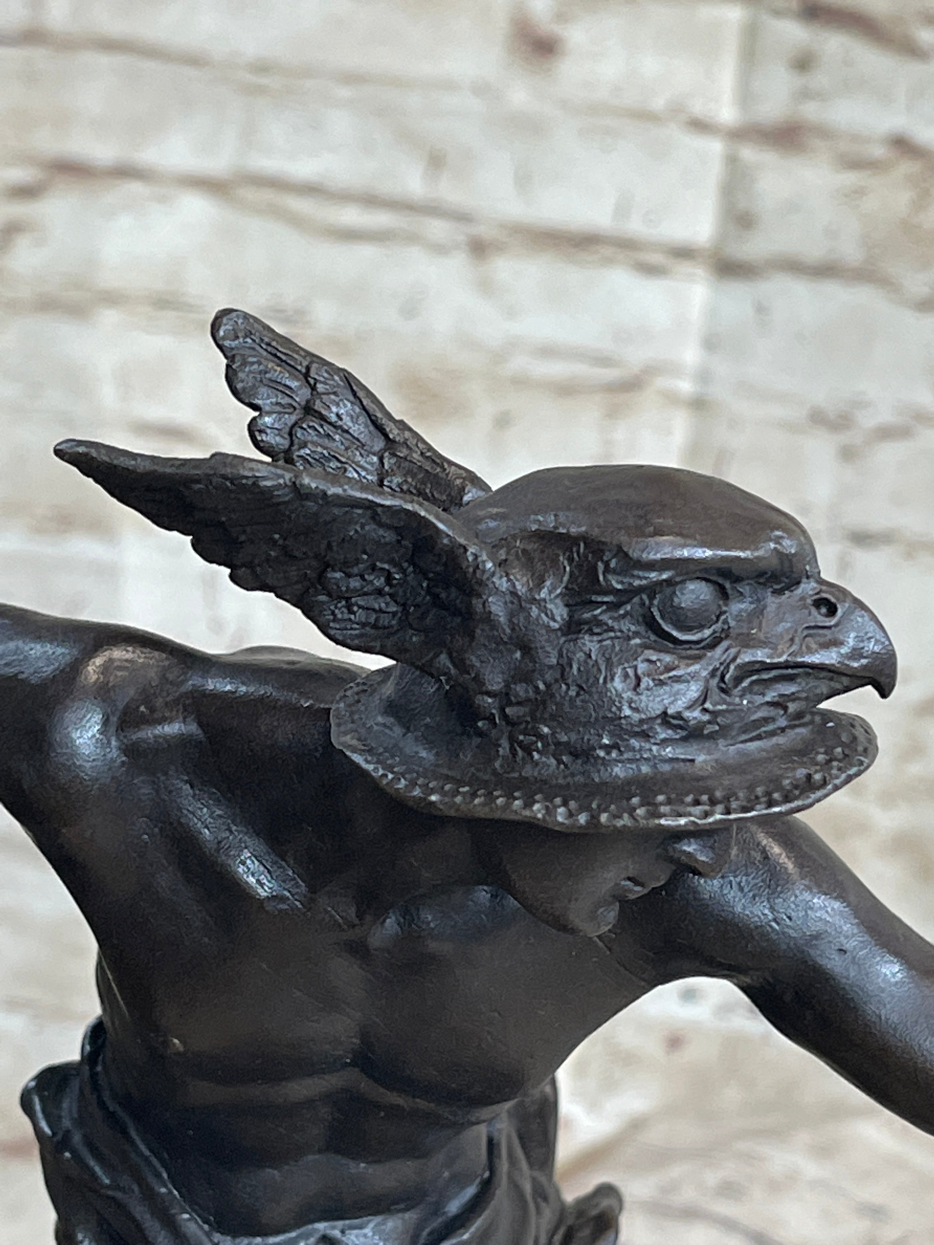 Mercury Hermes Giambologna Bronze Sculpture 11.5" x 12"