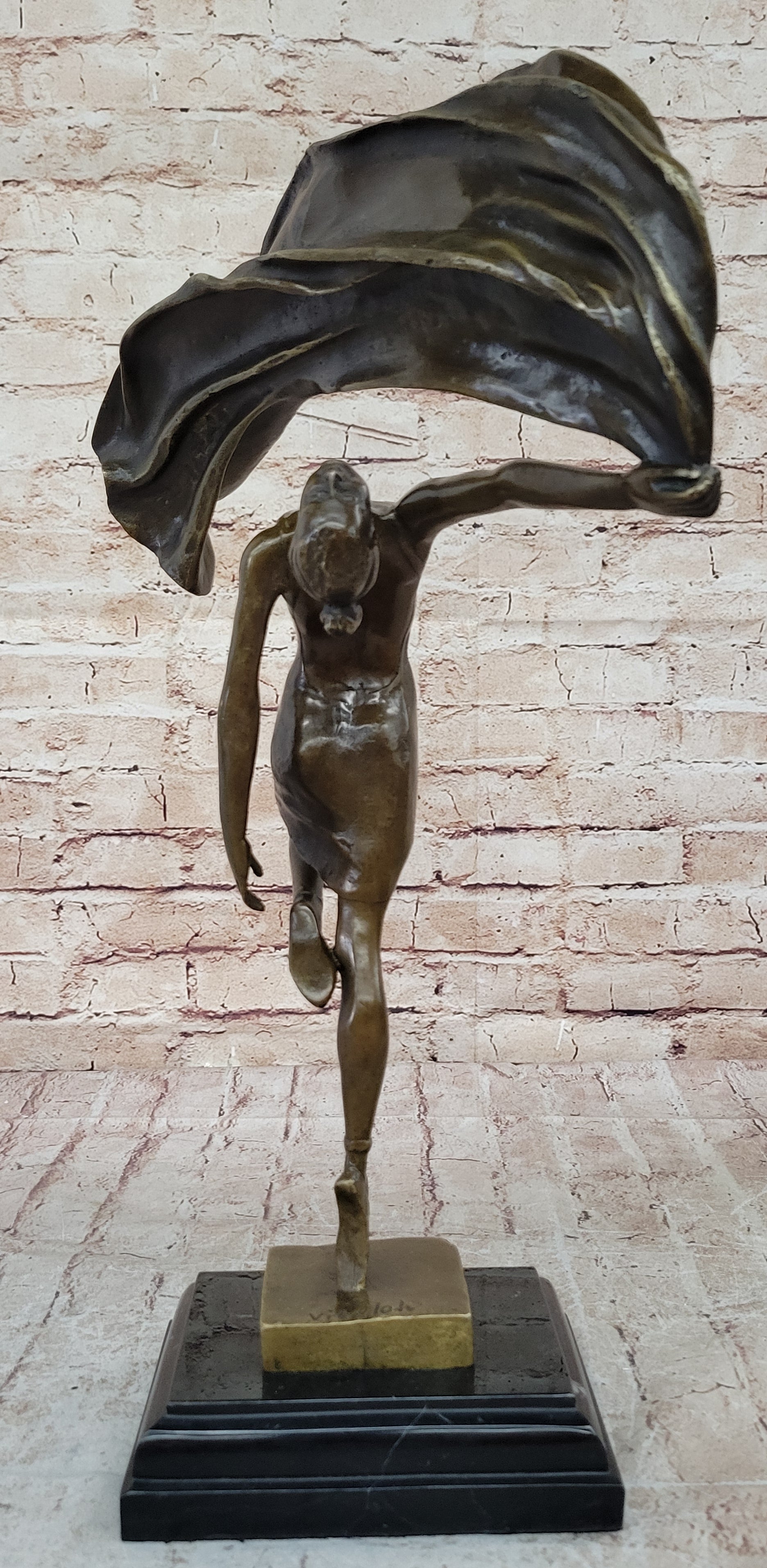 Aldo Vitaleh Dancing Girl Bronze Sculpture