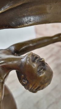 Aldo Vitaleh Dancing Girl Bronze Sculpture