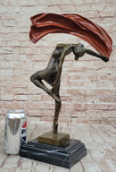 Vitaleh Abstract Color Patina Hot Cast Flag Dancer Bronze