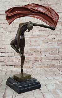 Vitaleh Abstract Color Patina Hot Cast Flag Dancer Bronze