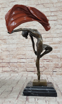 Vitaleh Abstract Color Patina Hot Cast Flag Dancer Bronze