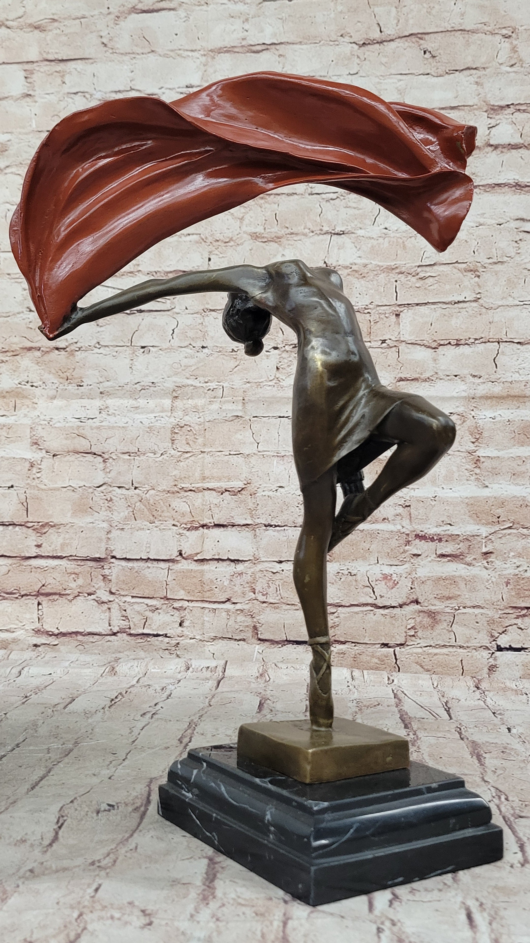 Vitaleh Abstract Color Patina Hot Cast Flag Dancer Bronze