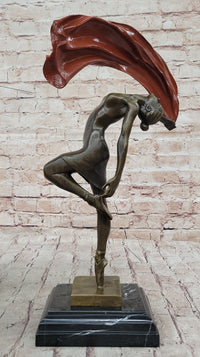 Vitaleh Abstract Color Patina Hot Cast Flag Dancer Bronze