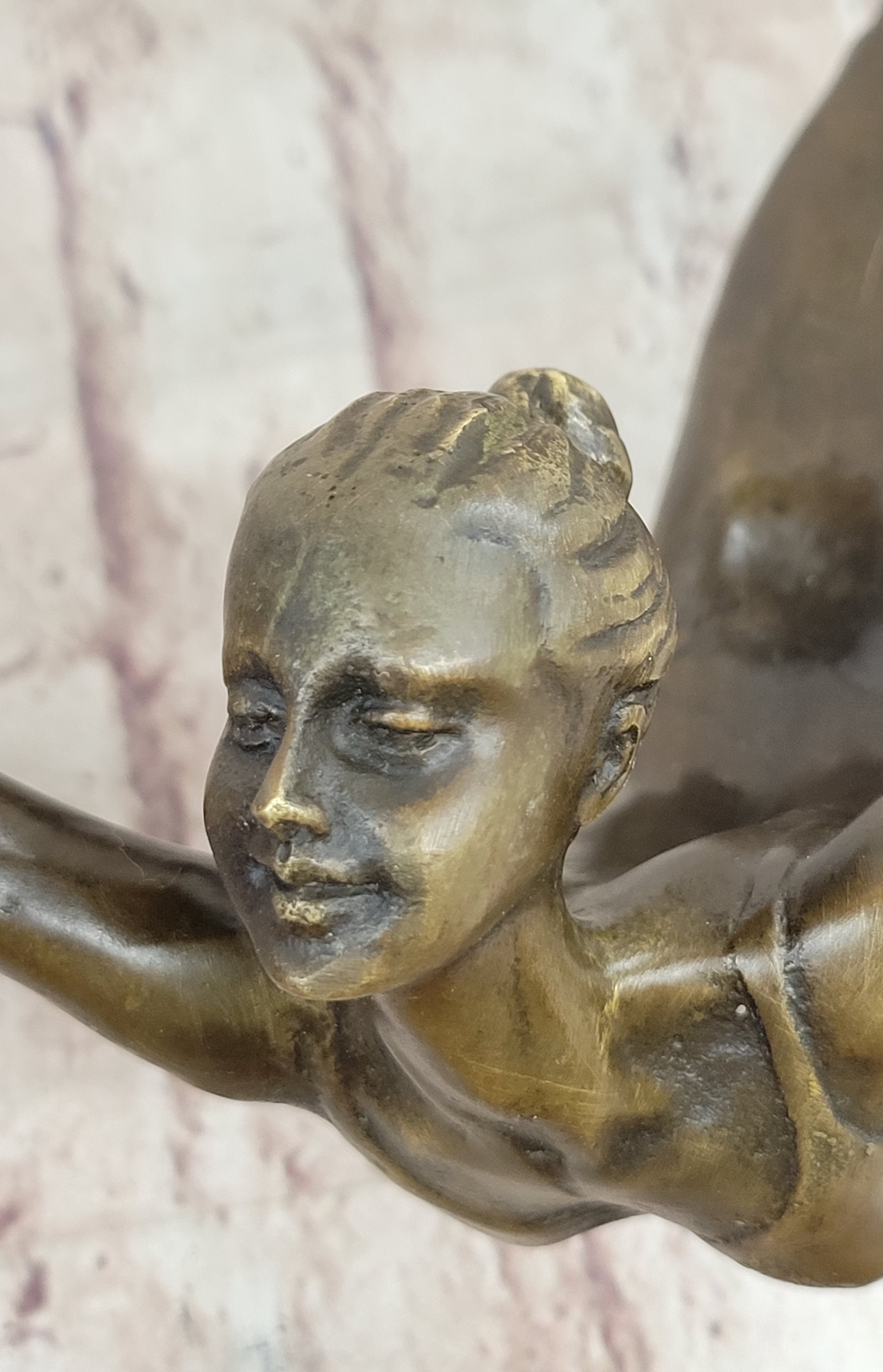Vitaleh Abstract Color Patina Hot Cast Flag Dancer Bronze