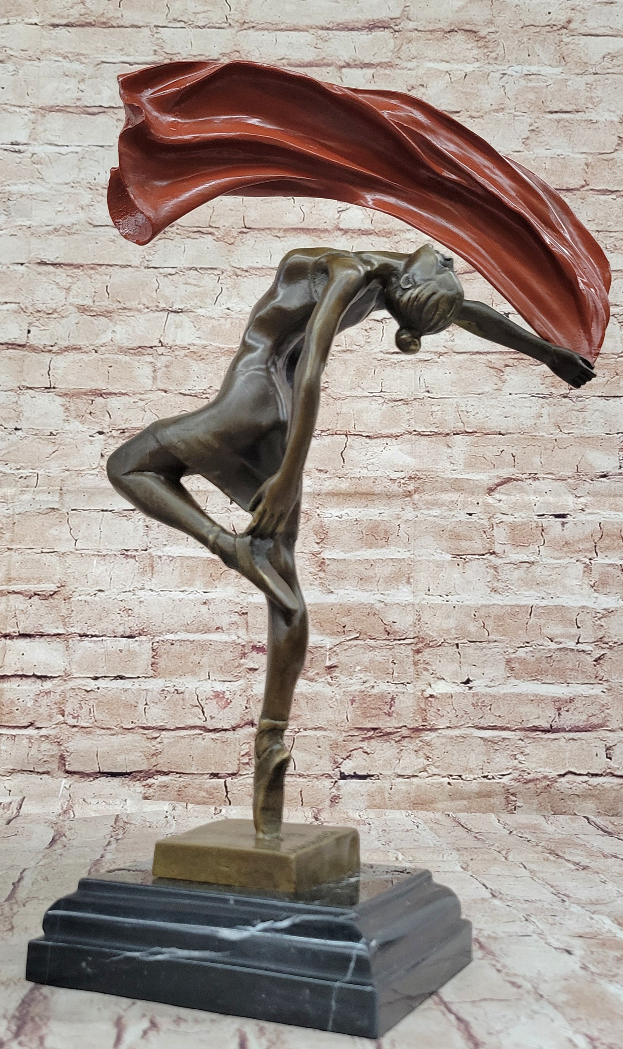 Vitaleh Abstract Color Patina Hot Cast Flag Dancer Bronze