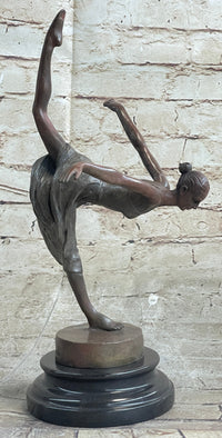 Bronze Ballerina Dancer Sculpture by Aldo Vitaleh