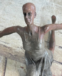 Bronze Ballerina Dancer Sculpture by Aldo Vitaleh