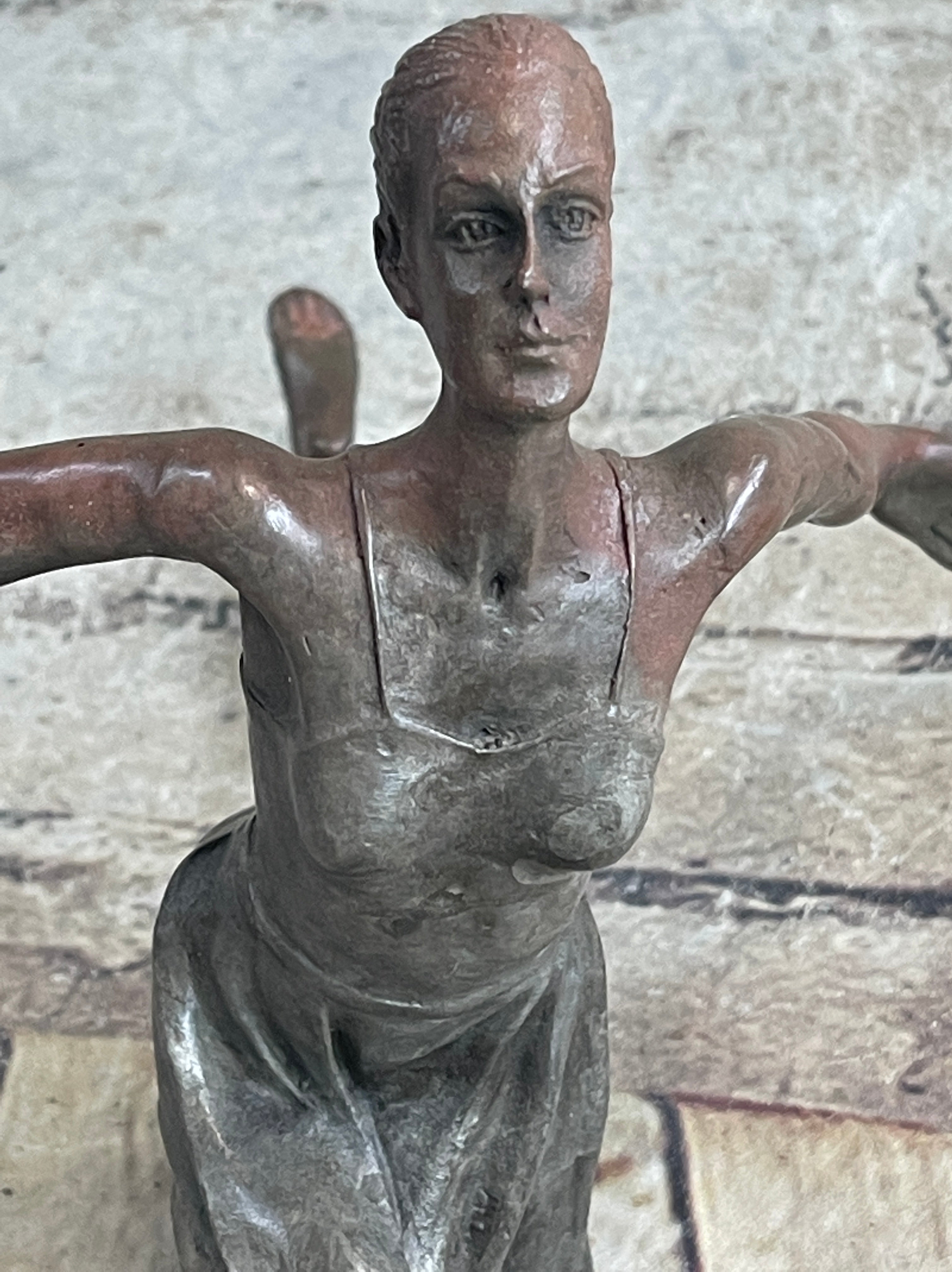 Bronze Ballerina Dancer Sculpture by Aldo Vitaleh