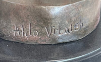 Bronze Ballerina Dancer Sculpture by Aldo Vitaleh