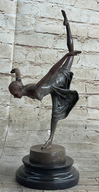 Bronze Ballerina Dancer Sculpture by Aldo Vitaleh