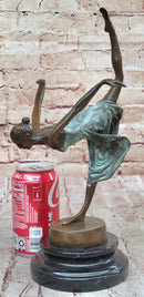 Hot Cast Bronze Dancer Girl w/ Green Patina - Aldo Vitaleh