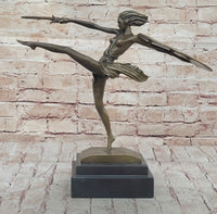 Amazonian Female Warrior Art - Bronze Sculpture by Bruno Zach