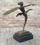 Amazonian Female Warrior Art - Bronze Sculpture by Bruno Zach