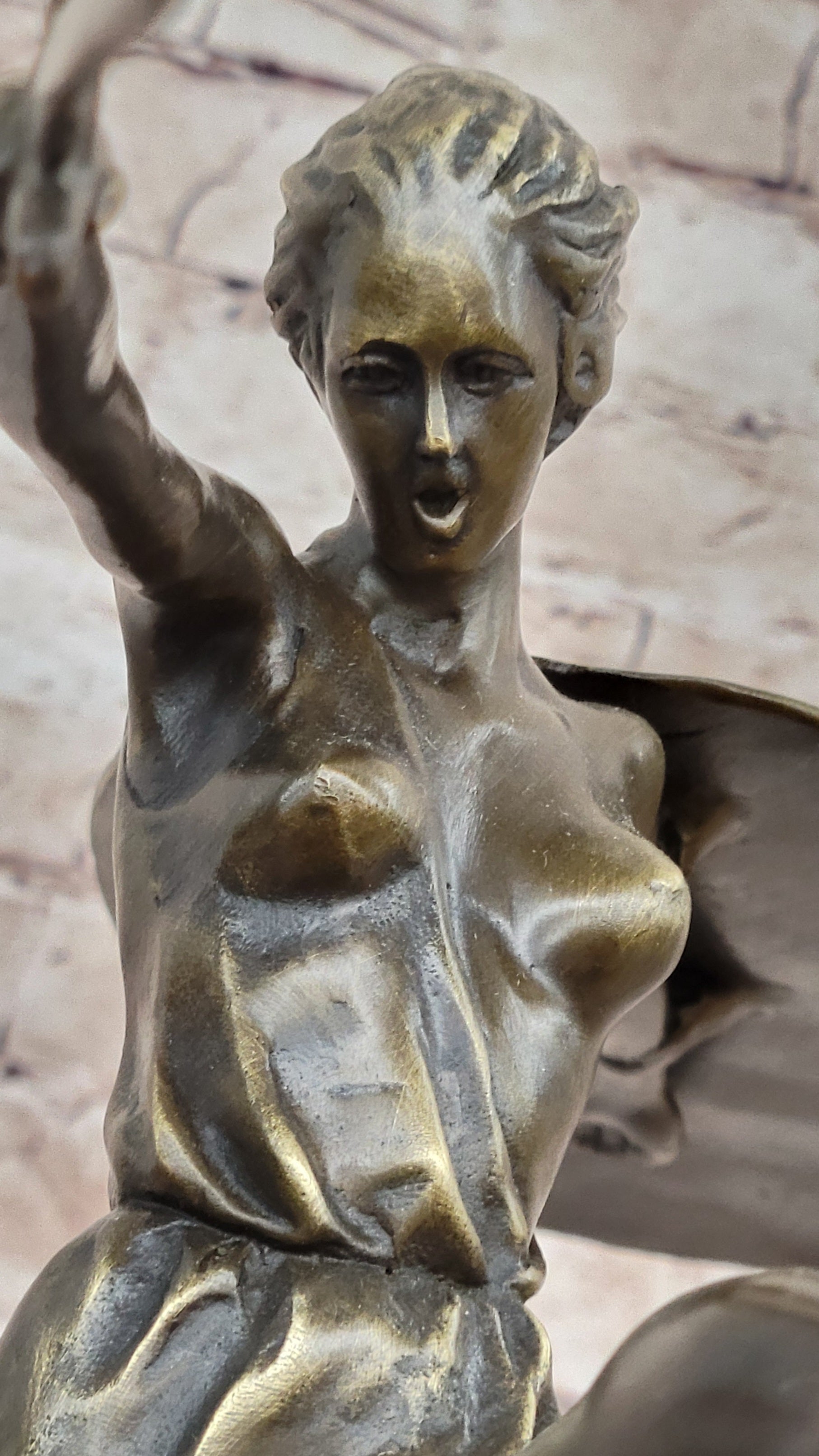Amazonian Female Warrior Art - Bronze Sculpture by Bruno Zach