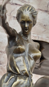Amazonian Female Warrior Art - Bronze Sculpture by Bruno Zach