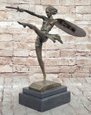 Amazonian Female Warrior Art - Bronze Sculpture by Bruno Zach