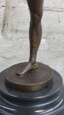 Ballerina Dancer Bronze Sculpture on Marble Base 14" x 8.5"