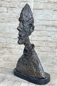 Bust of Diego by Alberto Giacometti Bronze Metal Brutalist Head