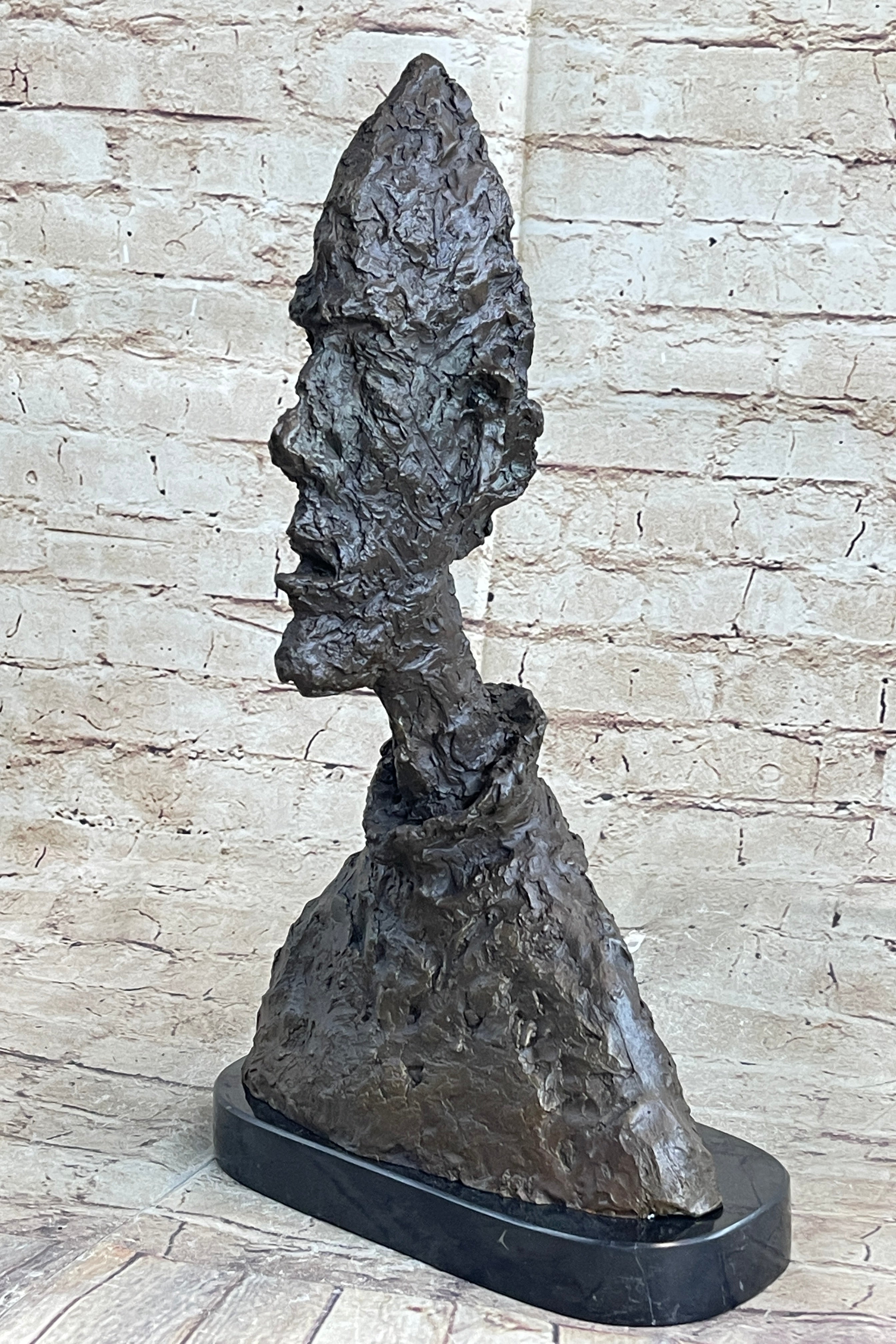Bust of Diego by Alberto Giacometti Bronze Metal Brutalist Head