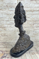 Bust of Diego by Alberto Giacometti Bronze Metal Brutalist Head