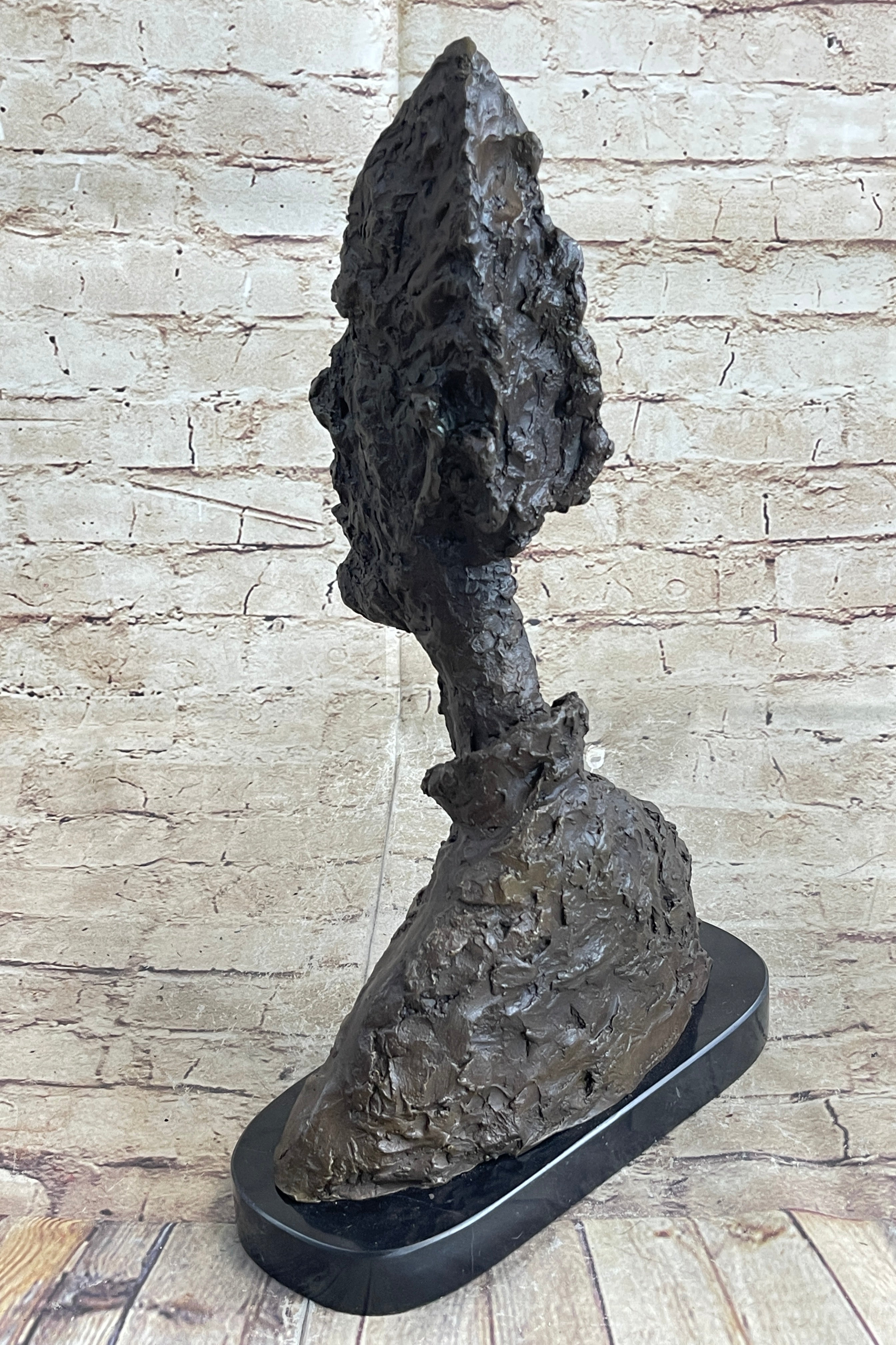 Bust of Diego by Alberto Giacometti Bronze Metal Brutalist Head