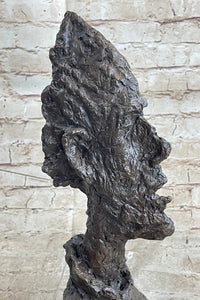 Bust of Diego by Alberto Giacometti Bronze Metal Brutalist Head