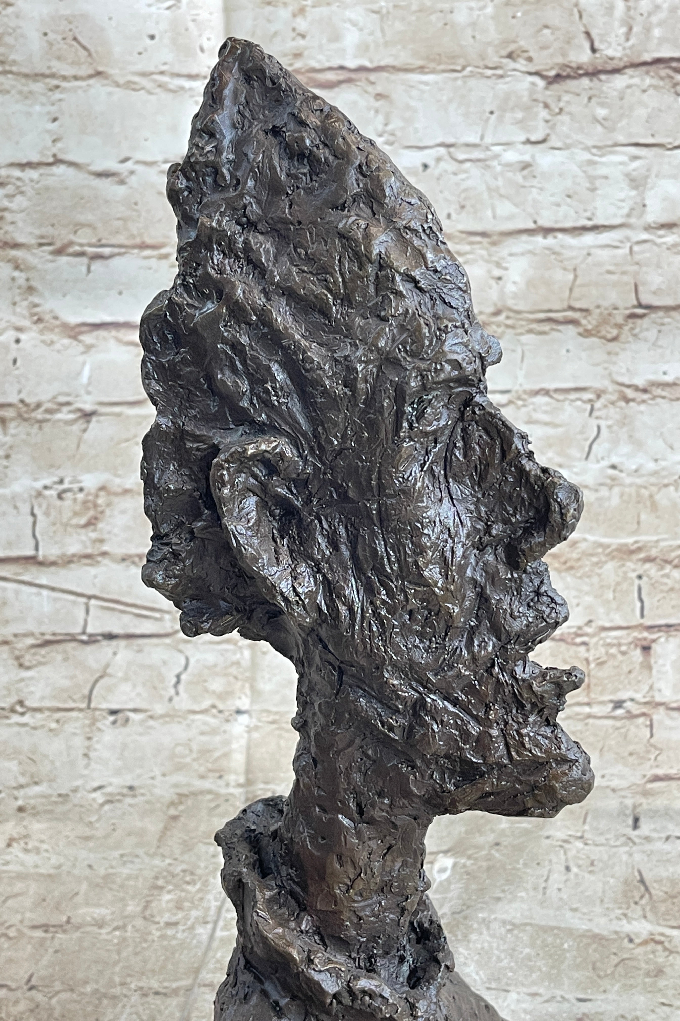 Bust of Diego by Alberto Giacometti Bronze Metal Brutalist Head